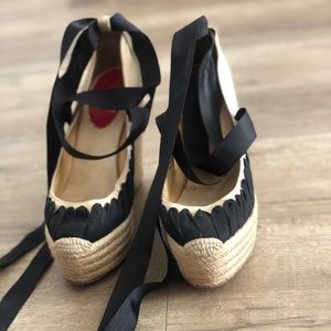 LOUBOUTIN espadrille wedge
